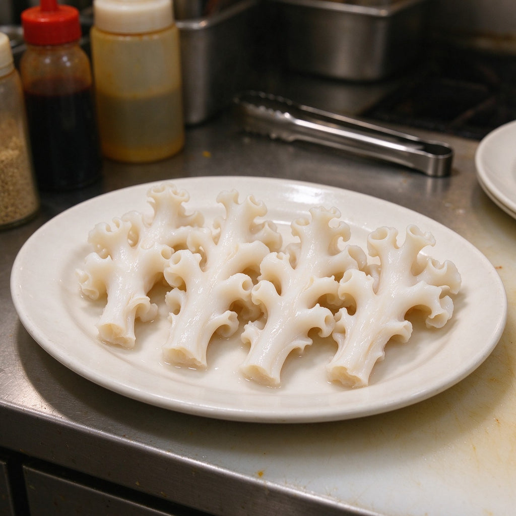 Cross-Scored Squid Rolls