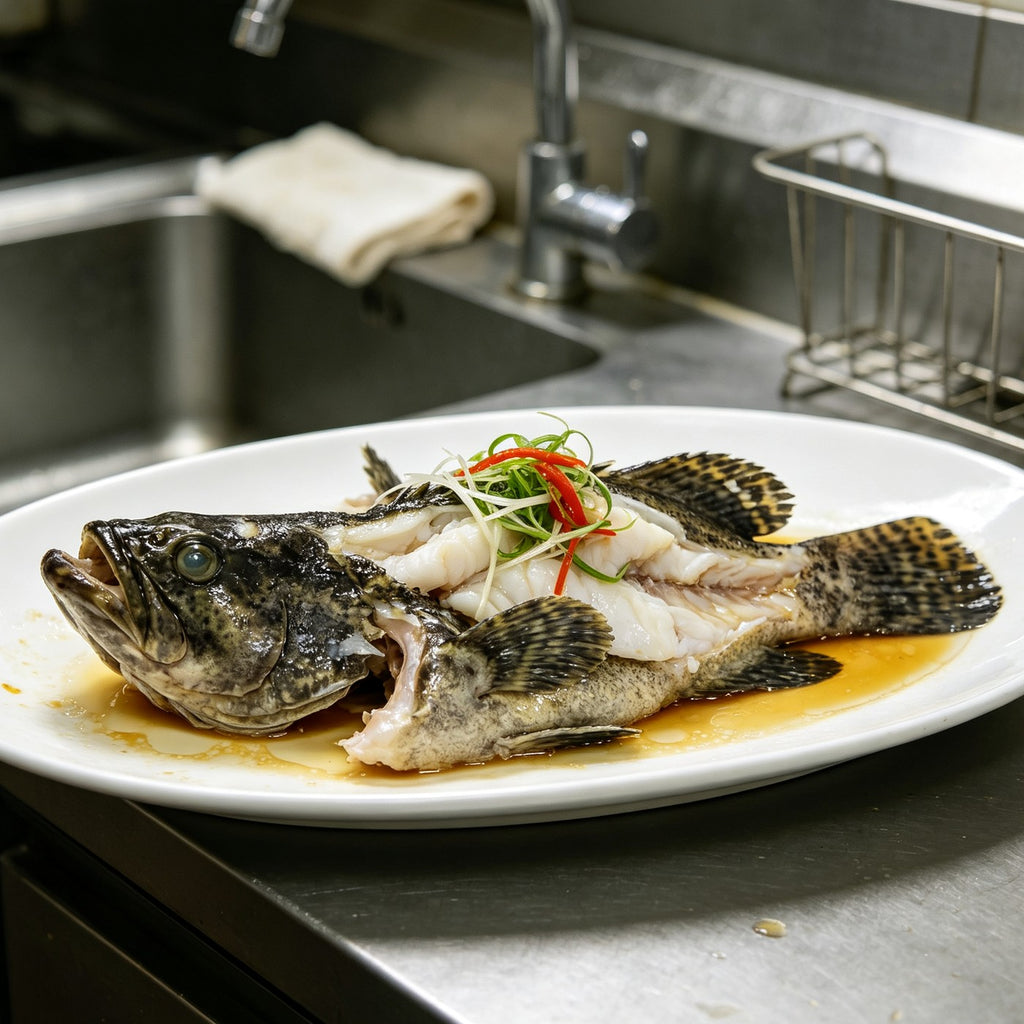 Whole Steamed Grouper